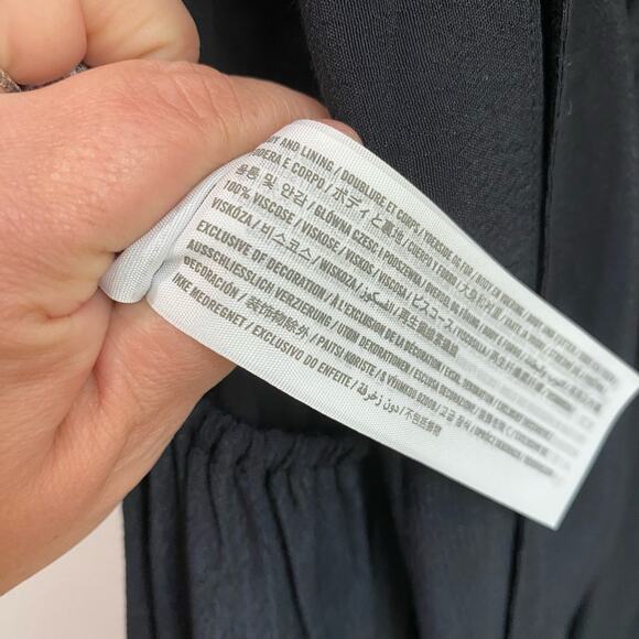 Abercrombie & Fitch Black Tie Back Jumpsuit Size Large - Picture 6 of 14